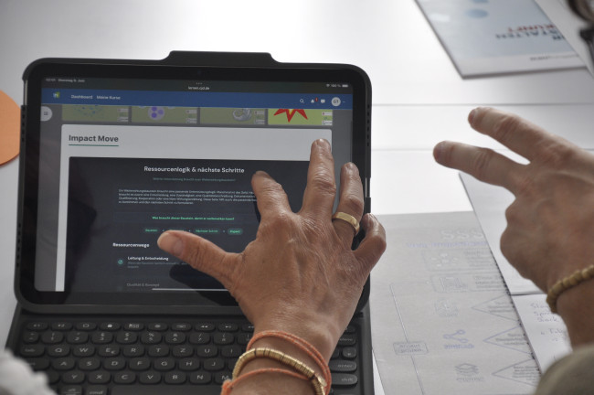 digitales Arbeiten auch im Workshop