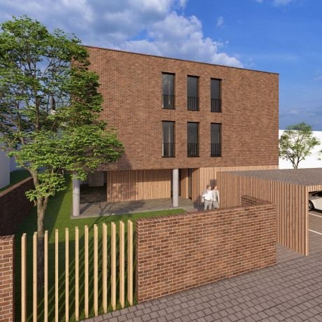 Visualisierung der geplanten Baumaßnahme (2 Ansichten): Bild: Wellie Architekten Partner 